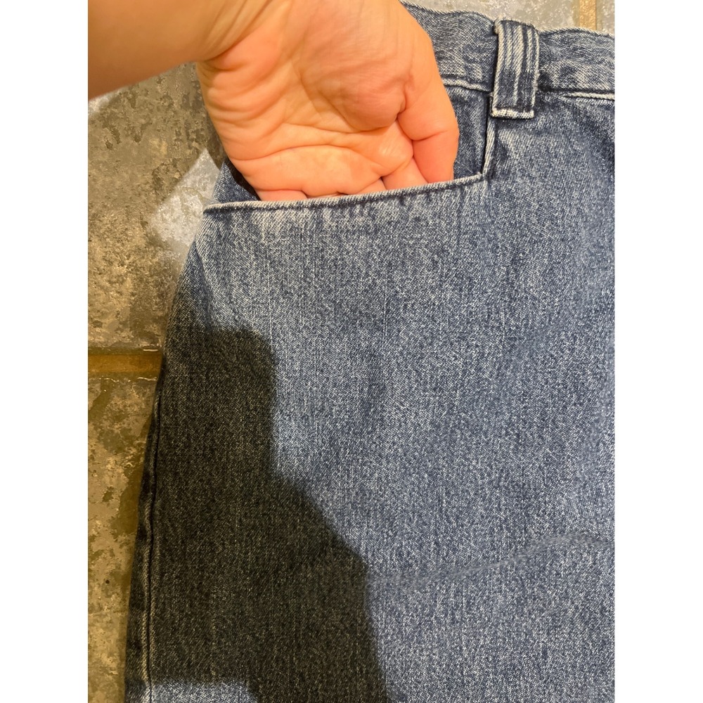 Lee Casuals Jeans Skirt Women's Size 4L Long Maxi Blue Vintage 90s Classic - Picture 5 of 9
